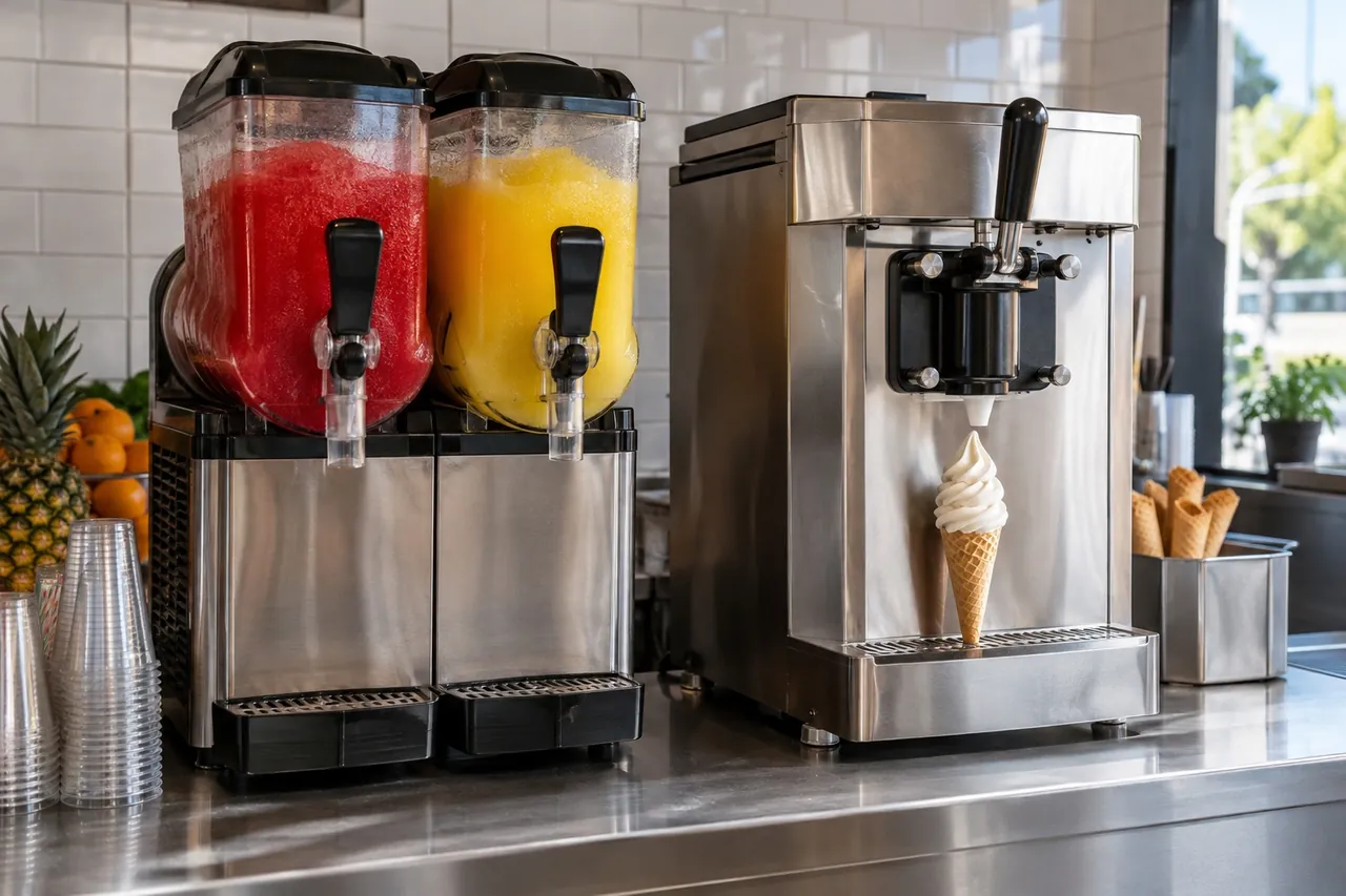 Frozen Drink Maker Guide: Slush Machines vs Soft Serve Machines